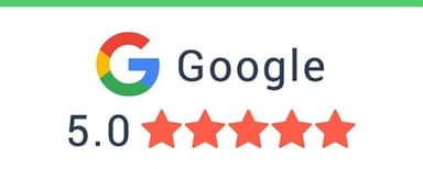 Our 5-star Google reviews badge
