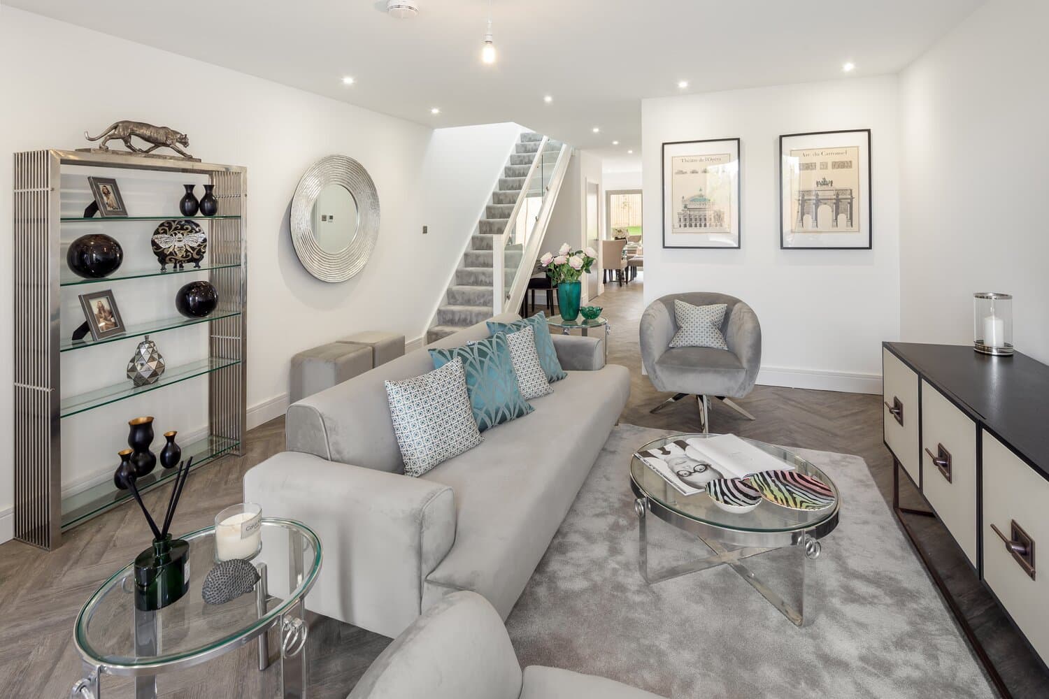 New-build homes at an ARCO development shot for property marketing