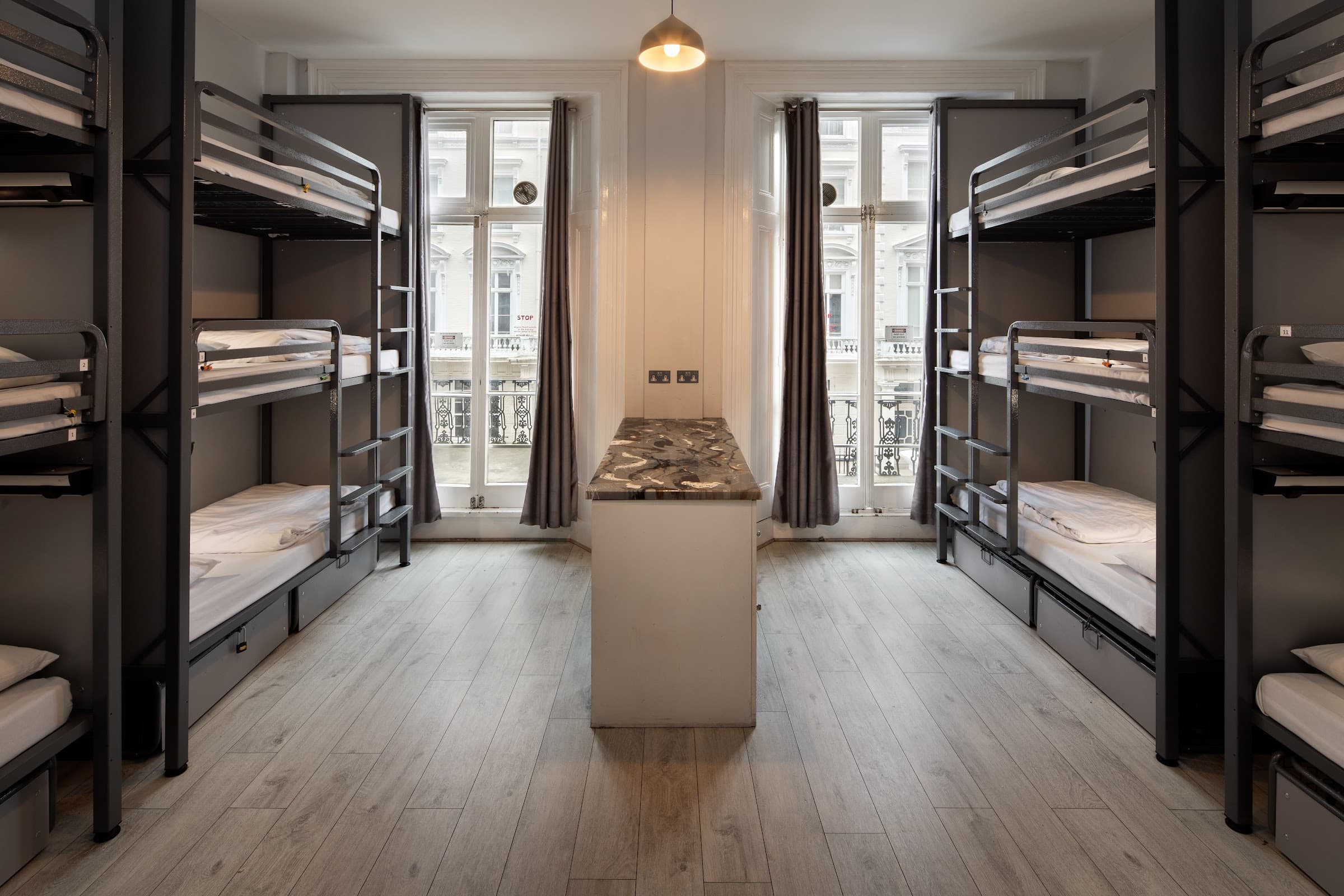 A dorm room at Astor Hostels, photographed by Biztour