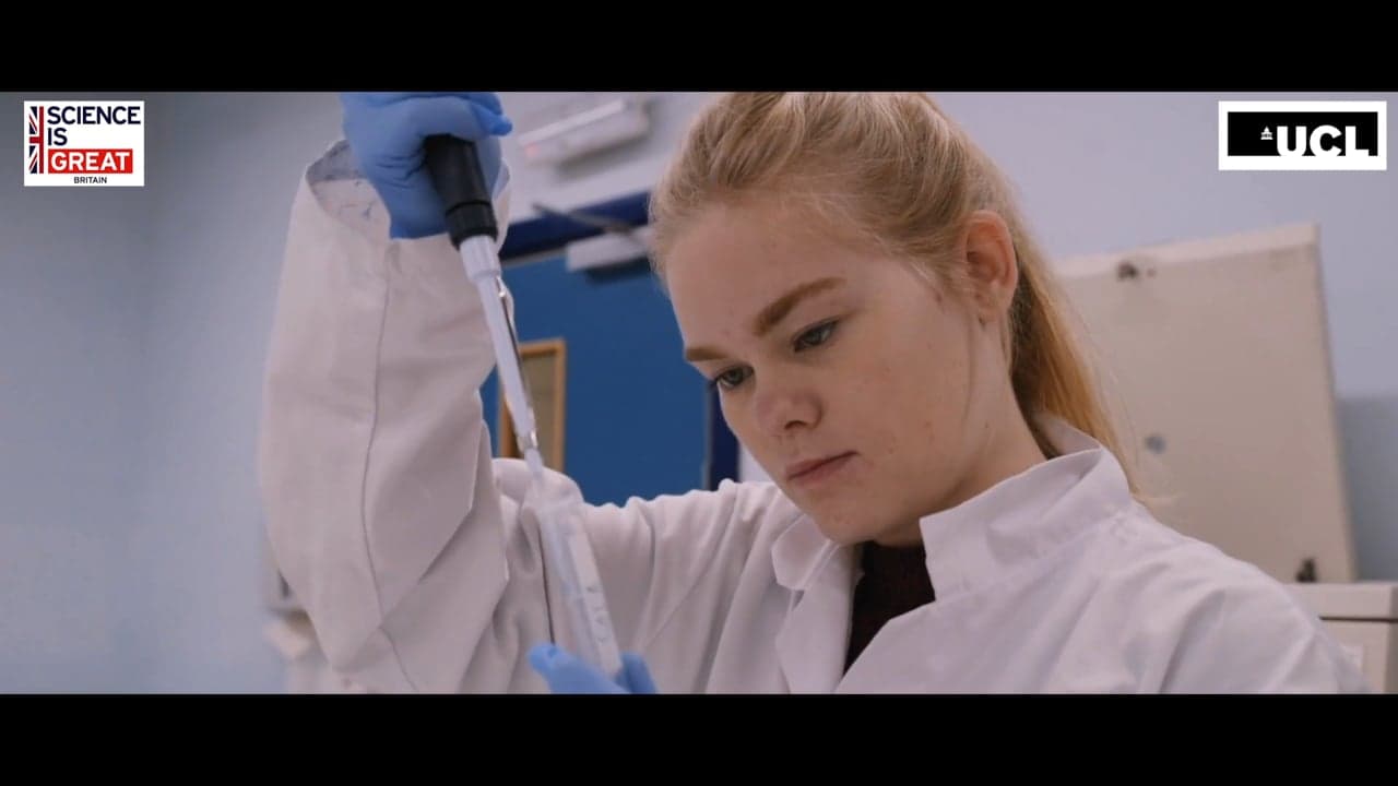 Still from the Science Is GREAT Covid-19 research film at UCL