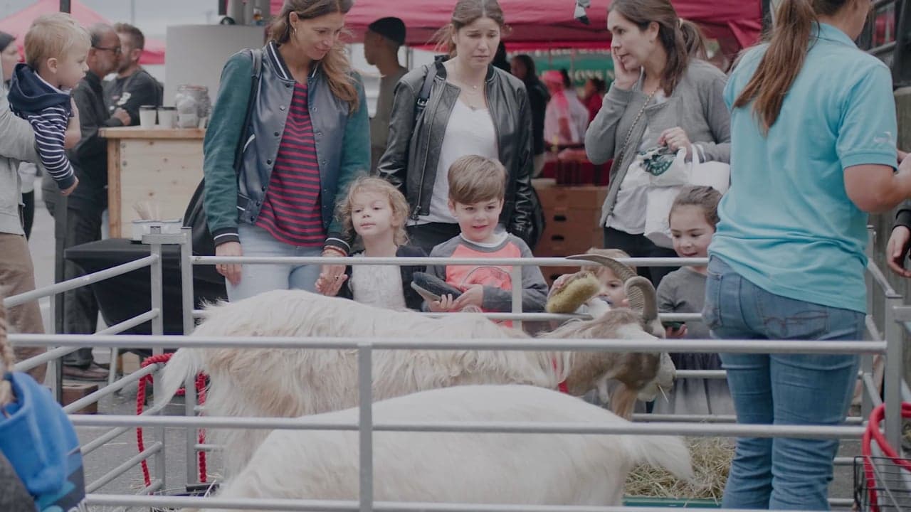 Still from the Real Farmer's Market London launch event film